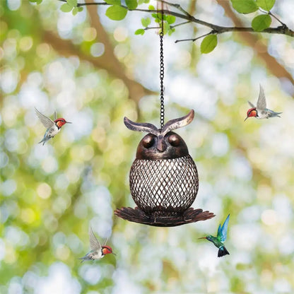 Owl Hummingbird Feeder